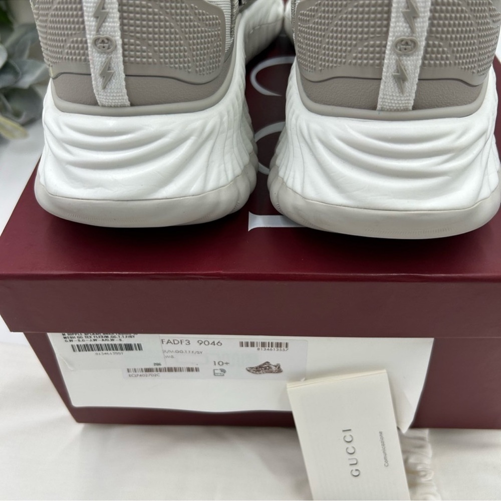 Men’s Gucci ripple sneakers interlocking G logo size 10.5 made in Italy NWT - Picture 7 of 11